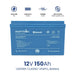 Amptron 12V 150Ah 200A Lithium Battery Highlightsin white background