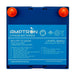 Amptron 12V 32Ah Battery and charger Front Photo on a white background