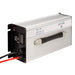 A photo of an Amptron 12V 60A AC-DC lithium battery facing slightly side on with a white background.