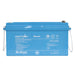 A photo of a blue amptron 24v 100ah 200a bluEdge lithium battery facing front on with a white background.