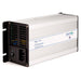 A photo of an Amptron 24V 10A ac-dc lithium battery charger slightly side on a white background.