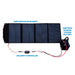 in the image an Amptron 30A MPPT Solar Controller connected to solar blanket