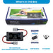 in the image an Amptron 30A MPPT Solar Controller package contents