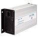 A photo of an Amptron 36V 20A ac-dc lithium battery charger facing slightly side on with a white background.