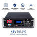 Amptron 48V ESS Rackmount Lithium Battery Front Photo on a white background