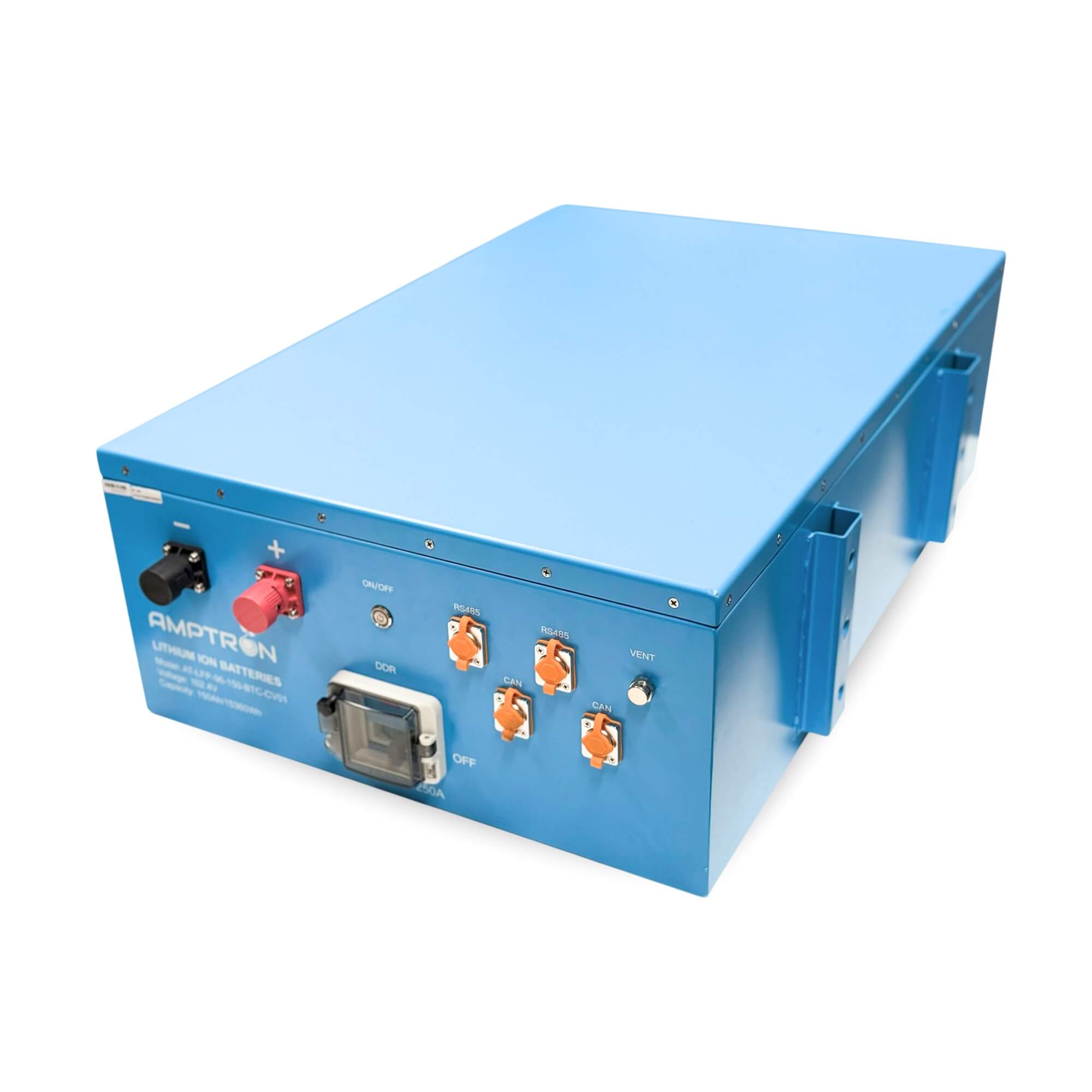 Amptron 96V Battery another side on a white background