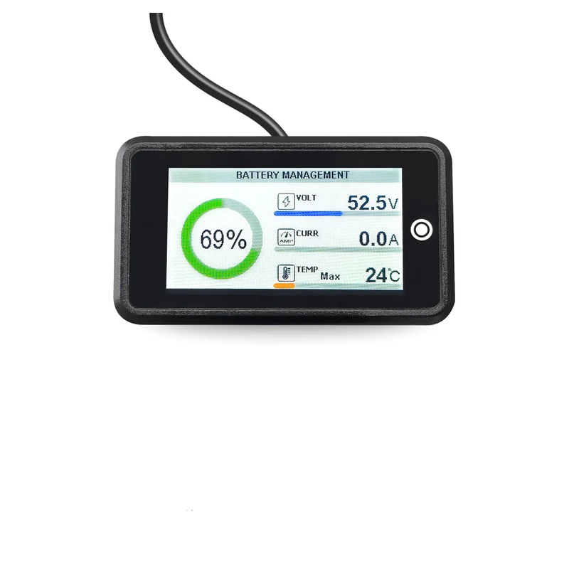 Amptron 1.9 inch full-colour RS485 BMS display included in the Elite Bundle