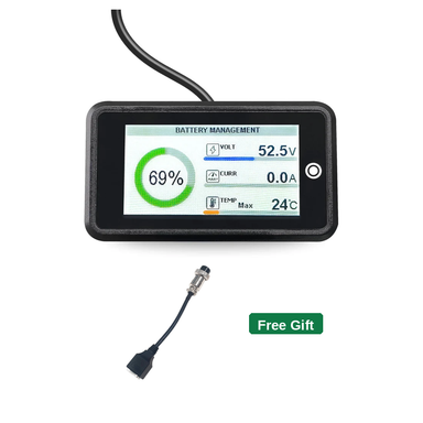 Amptron RS485 1.9 inch BMS display with a free cable with purchase.