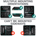 B-Tec Slimline 200Ah Lithium Battery Multiple Mounting Orientations Info graph