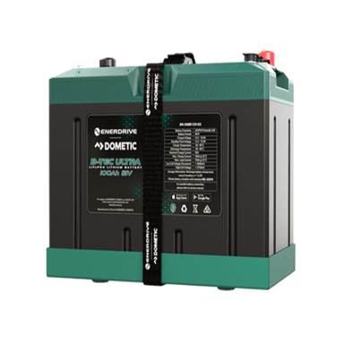 B-Tec Ultra 100Ah Lithium Battery on the white background