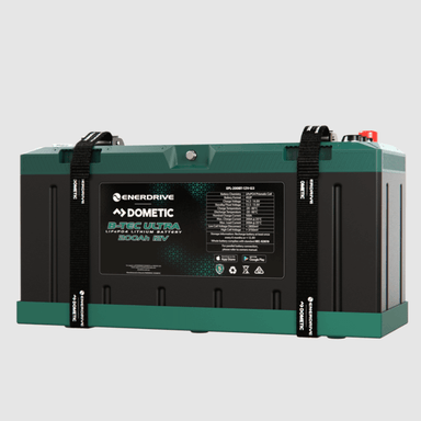 B-Tec Ultra 200Ah Lithium Battery on the white background 