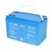 BluEdge 12V 100Ah 200A angled to the left on a white background