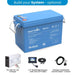 BluEdge 12V 200Ah 200A system optional on a white background