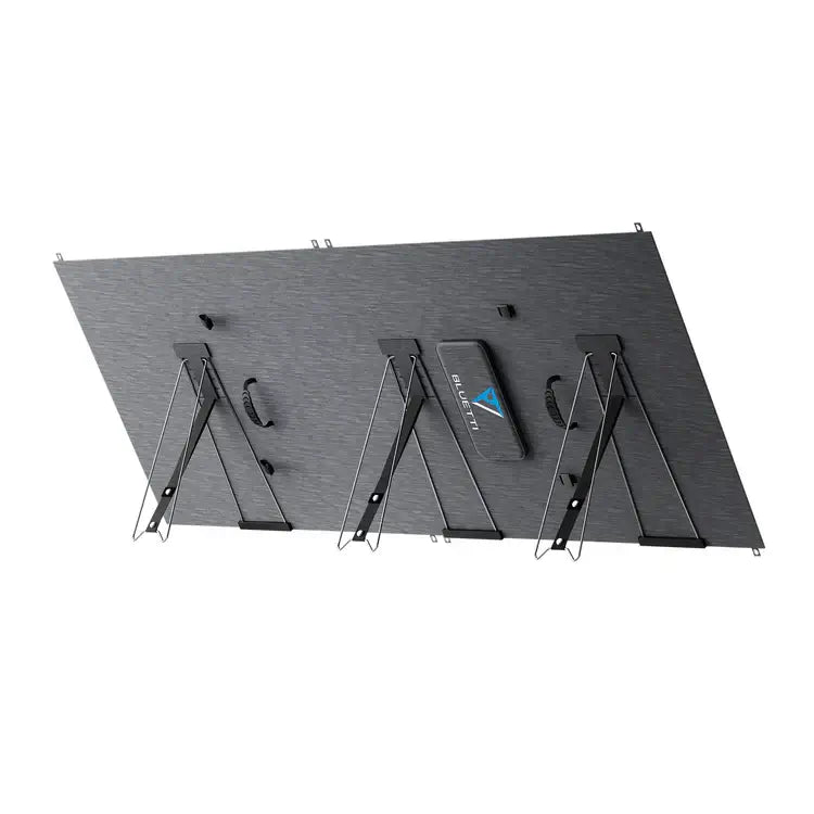 Bluetti 350W Solar Panel Back Photo on a white background