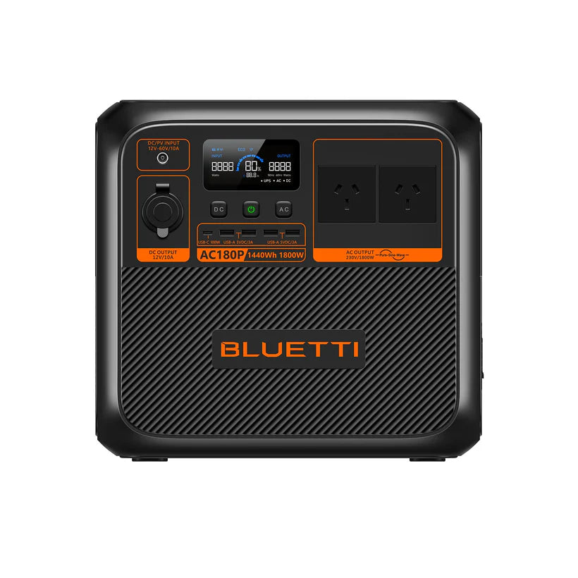 Bluetti AC180P Main Photo Front with a white background