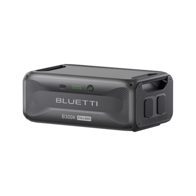 A left side view photo of a bluetti 300K power station expansion battery.
