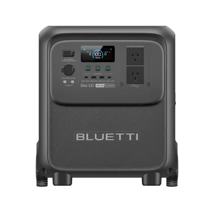 Bluetti Elite 320 Portable Power Station Front Photo on a transparent background