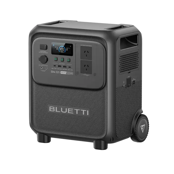 Bluetti Elite 320 Zoom In Photo on a transparent background