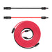 A photo of a 10 meter Bluetti MC4 solar extension cable sitting in front of a white background.