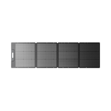 A photo of a foldable Bluetti PV200 200W solar panel on a white background