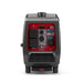 A photo of the back of a briggs and stratton p2500 portable inverter generator with a white background.