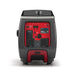 A photo of the back of a briggs and stratton p3500 portable inverter generator with a white background.