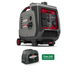A Briggs & Stratton 3000 portable generator in gray and red, shown with a black cover bag and a green 'Free Gift with purchase' badge on a white background.