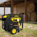 Champion 12.5 kVA Petrol Generator Slightly Angled to the Right on an outdoor setting