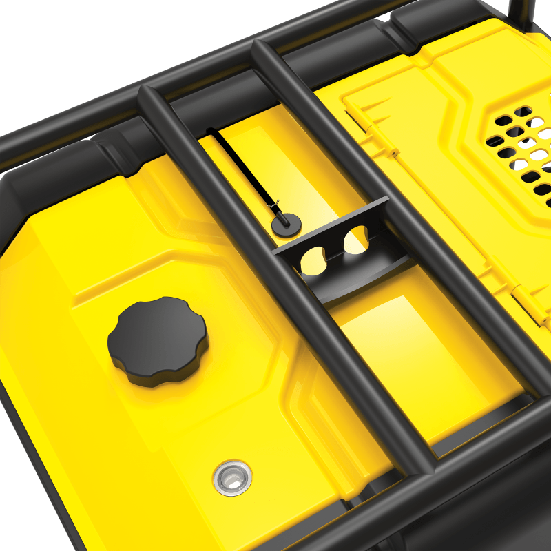 Champion 12.5 kW Petrol Generator Zoom In Top View on a transparent background