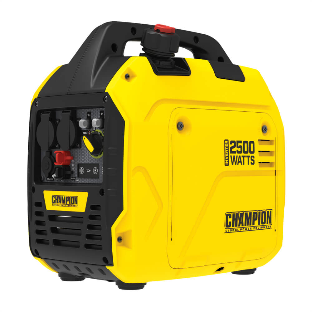 Champion 2500W Generator Controller Slightly Angled to the Left on a white background