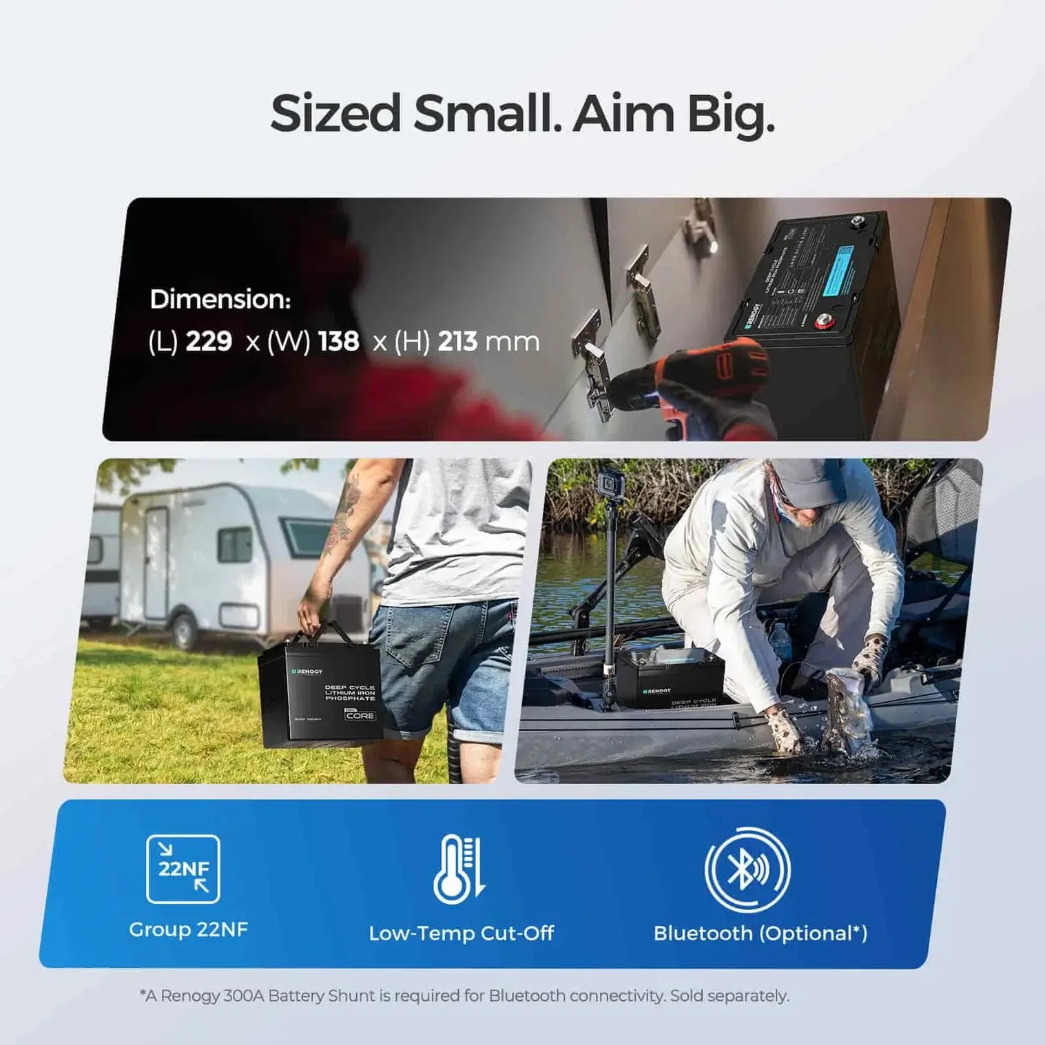 Core mini 100ah aim big infographic