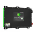 A photo showing the dimensions of a Custom Lithium 200ah Next Gen Ultra Slim Battery