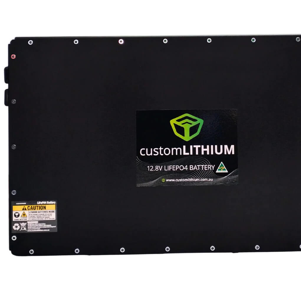 Custom Lithium 24V 460Ah Ultra Slim Lithium Battery Front Photo on a white background