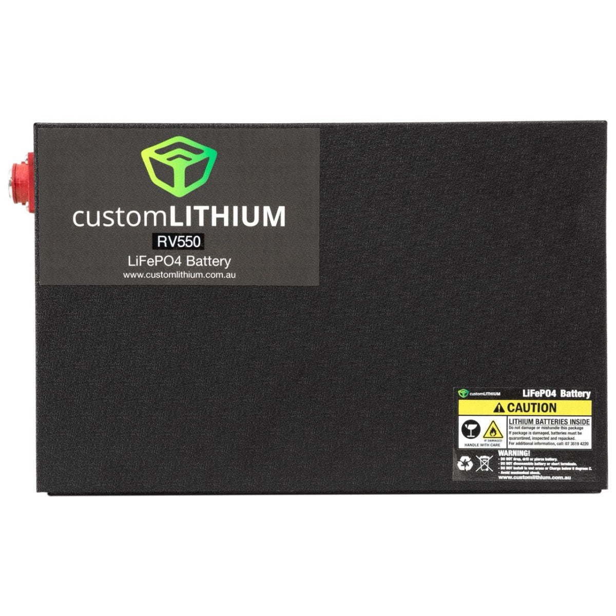 Custom Lithium 48V Battery Front Facing in white background