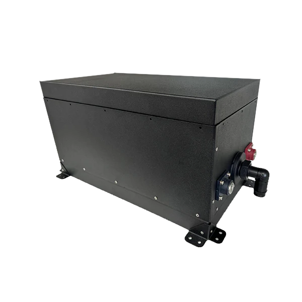 A photo showing the custom lithium battery compliance kit on a slight angle.