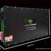 Custom Lithium 920Ah NextGen Ultra Slim Lithium Battery Angled to the Left on a black background