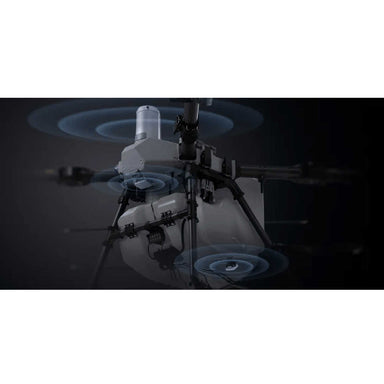 in the photo a black DJI Agras T100 Drone 