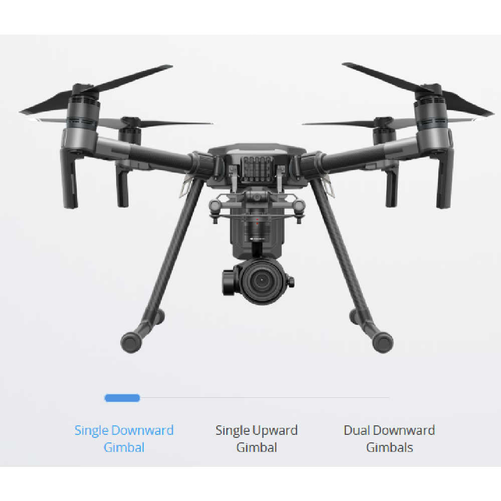 DJI Matrice 210 Drone Combo single downward on a white background