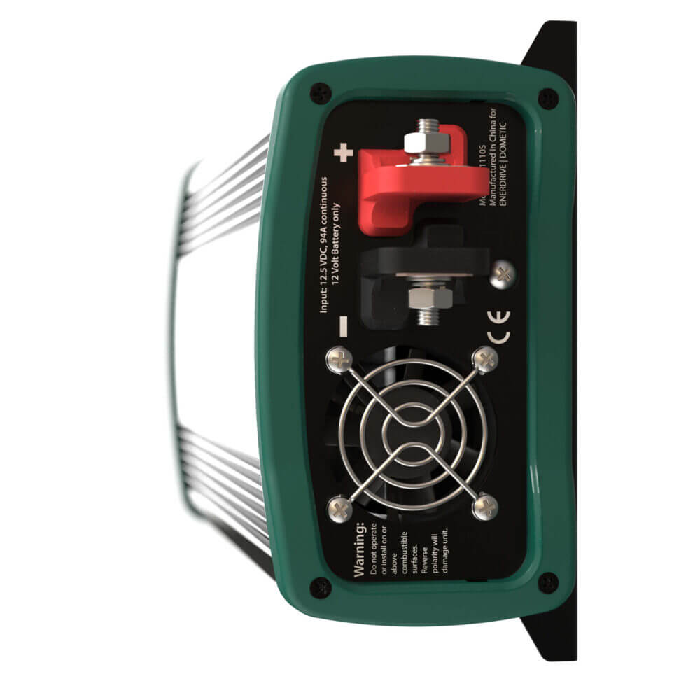 E-Power 12V 1000W Inverter Side Photo in a white background