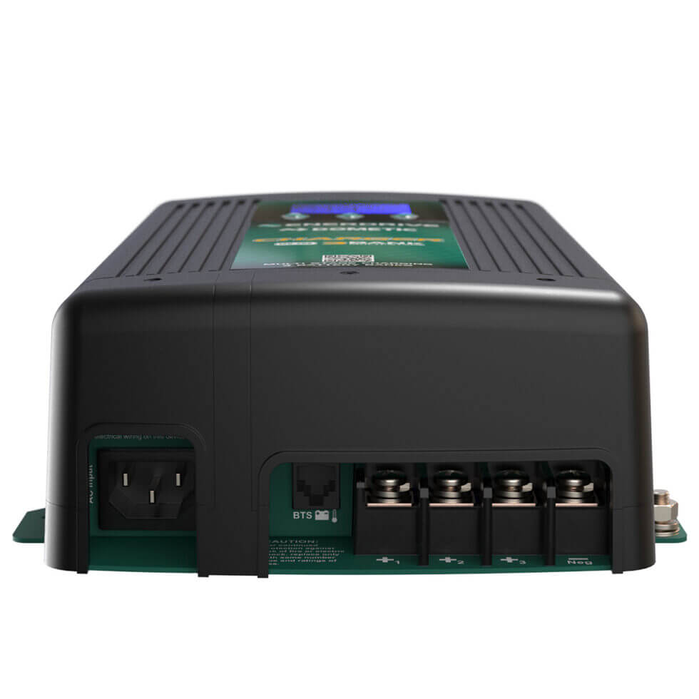 E-Power 12V 20A AC Charger Side on a white background