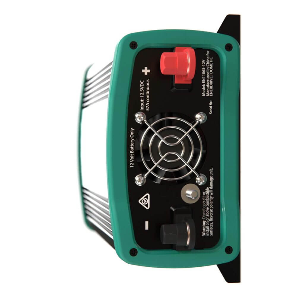 E-Power 12V 600W Inverter Back Side on a white background