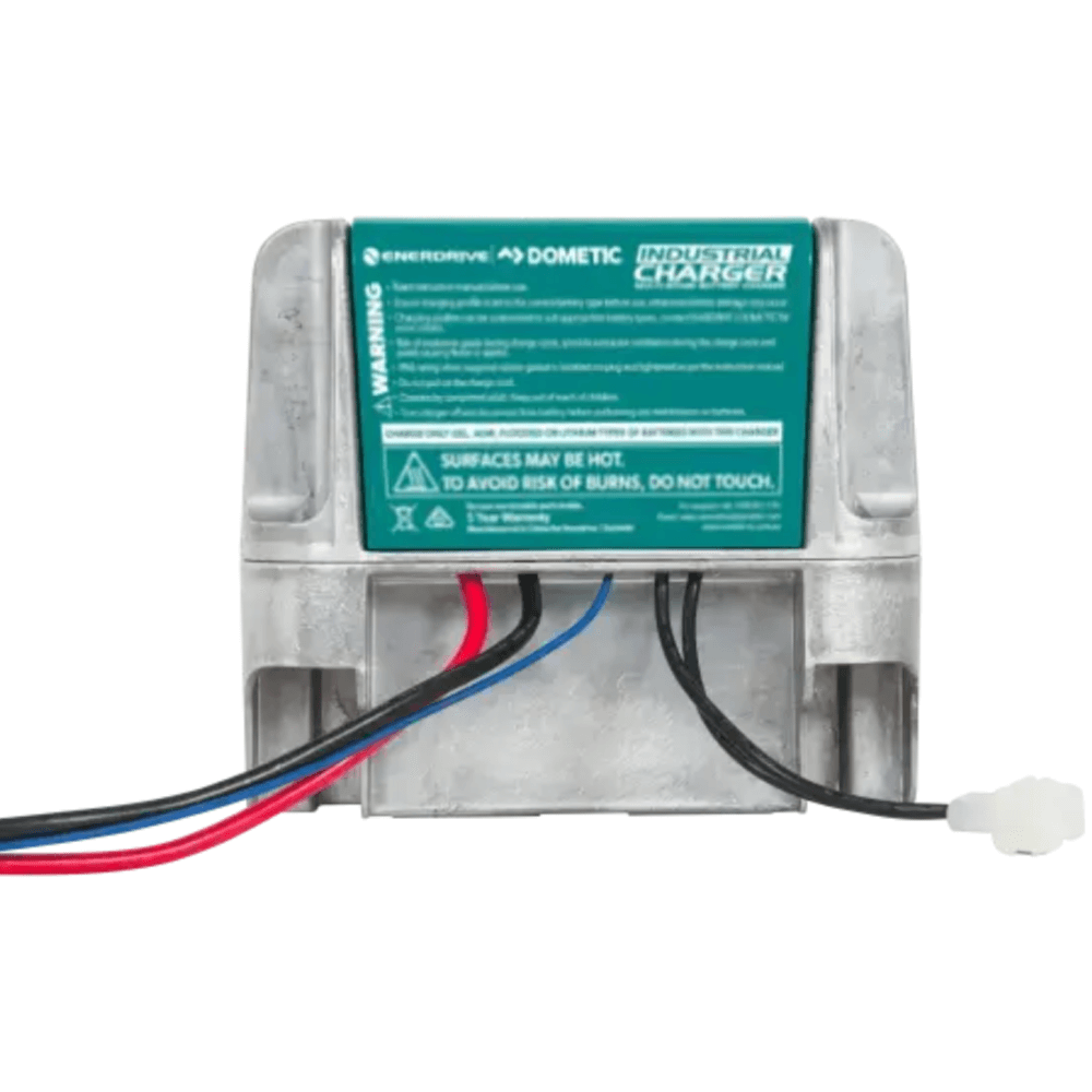E-Power 48V 15A Industrial Charger Side Photo on a white background