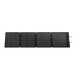 A photo of an EcoFlow 220w NextGen Bifacial Solar Panel standing upright face on with a white background.