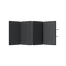 A photo of an EcoFlow 400W solar panel with its panels slightly folded on a white background