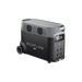 A photo of an EcoFlow Delta Pro portable power station on a large angle with a white background.