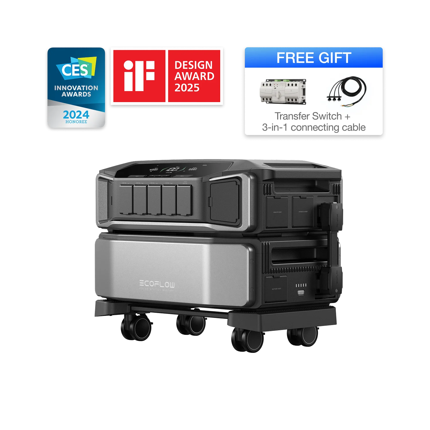 A photo of an ecoflow delta pro ultra with additional bonuses.