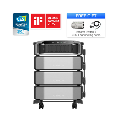 A photo of an ecoflow delta pro ultra  facing front on with additional bonuses.