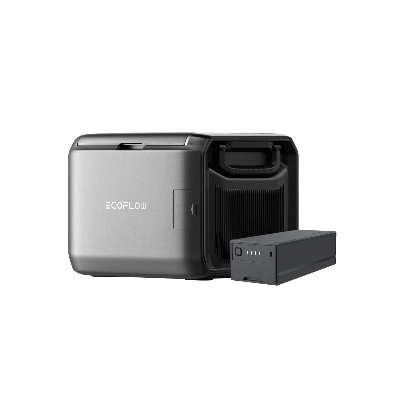 EcoFlow Glacier Portable Camping Fridge on a transparent background classic