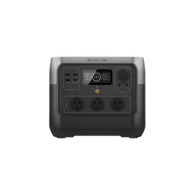 A photo of an EcoFlow River 2 Pro Portable Power Station  facing front on with a white background.
