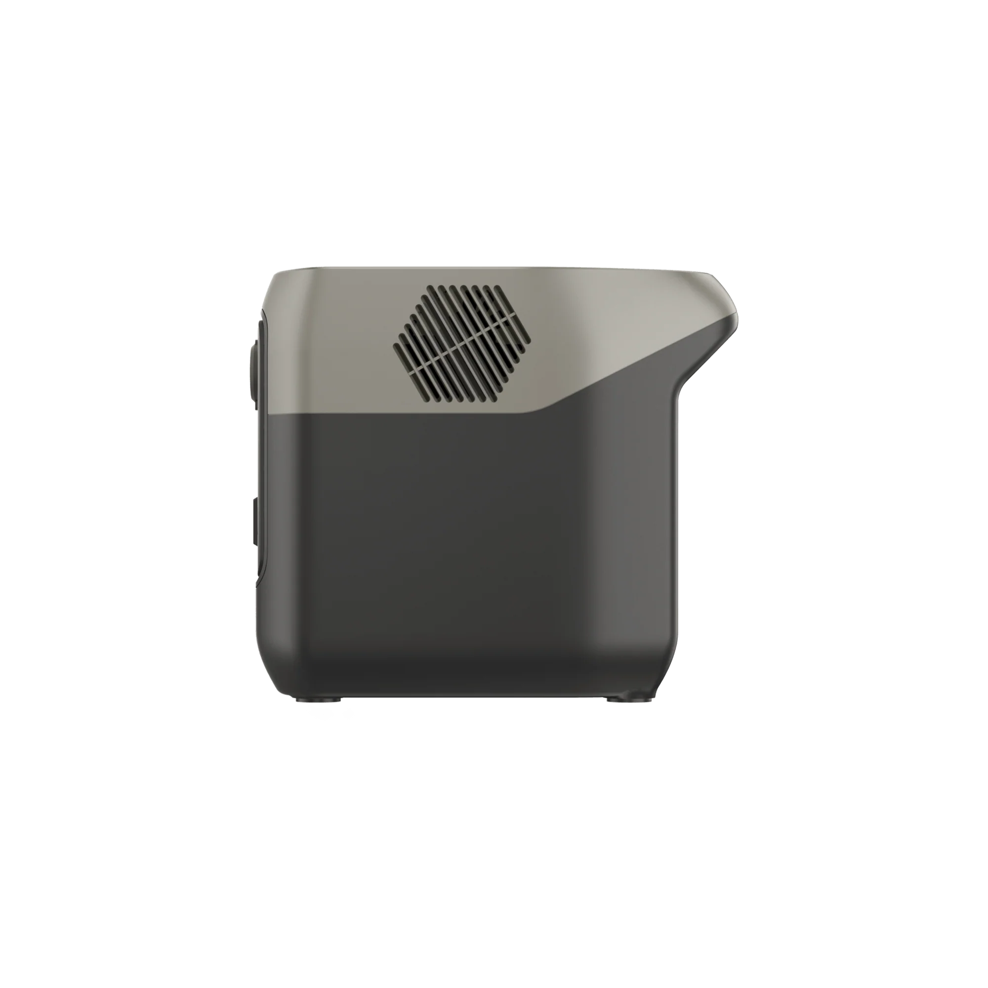 A photo of an EcoFlow River 2 Pro Portable Power Station facing side on with a white background.